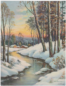 Winter's Crimson Sunset Thompson
